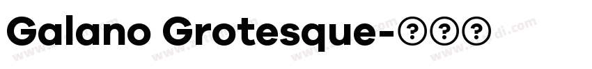 Galano Grotesque字体转换